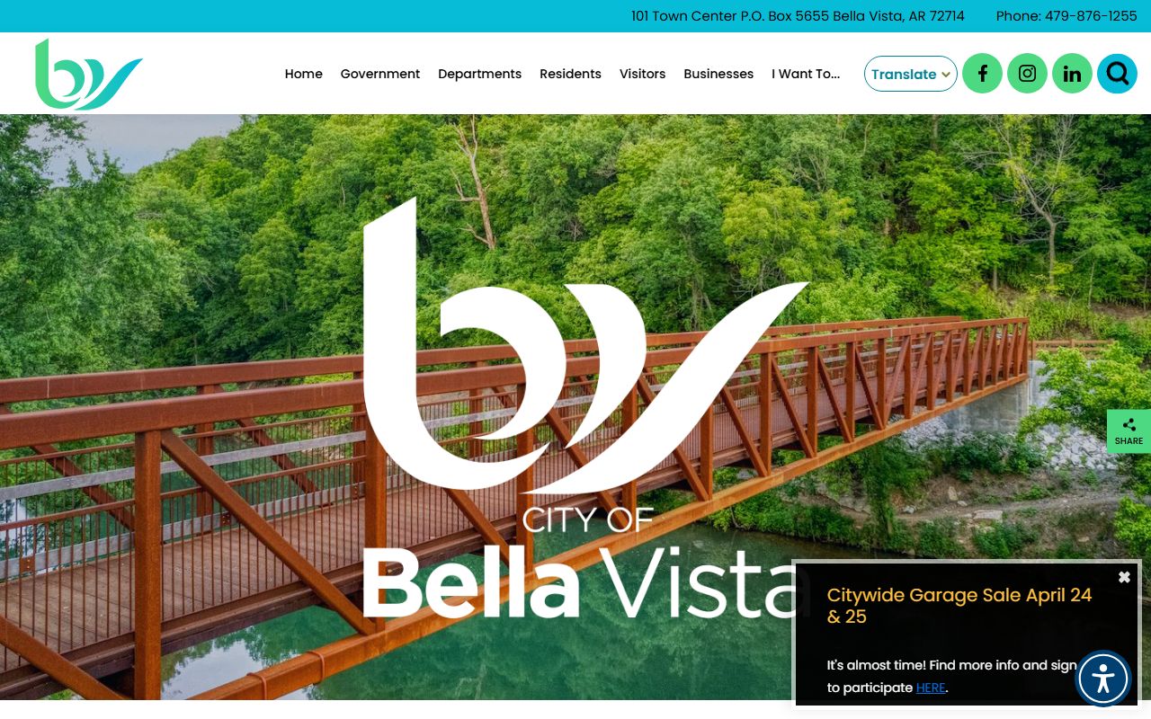 Bella Vista Arkansas sex offender registry city website