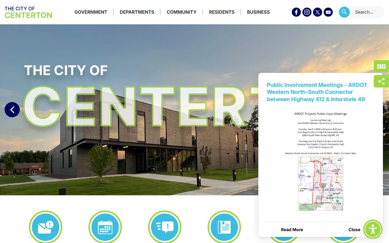 Centerton Arkansas sex offender registry city website