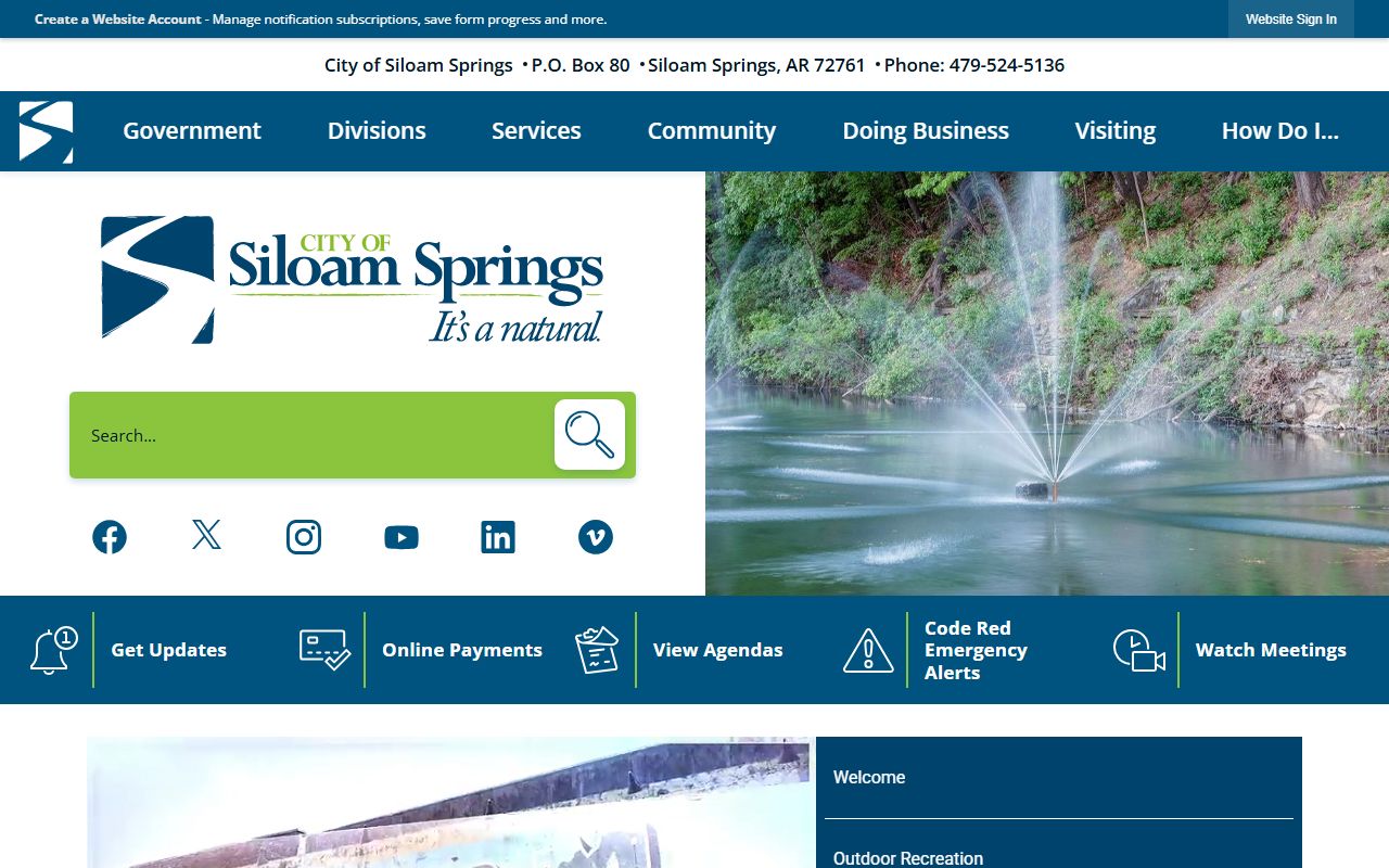 Siloam Springs sex offender registry city website