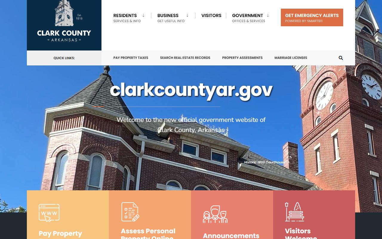 Clark County Arkansas government website sex offender resources